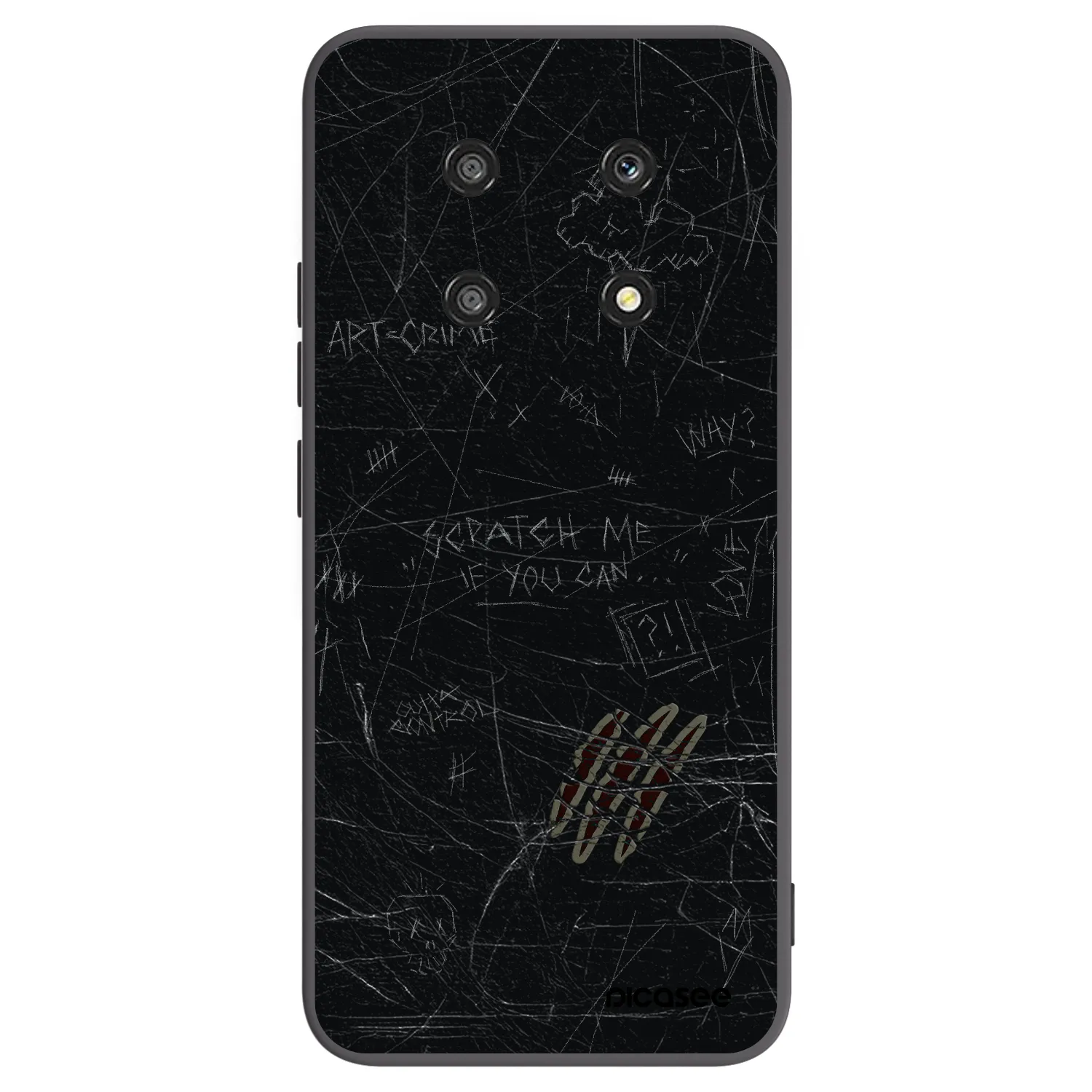 Picasee Honor Magic4 Lite 5G Hülle - Schwarzes Silikon - SCRATCH