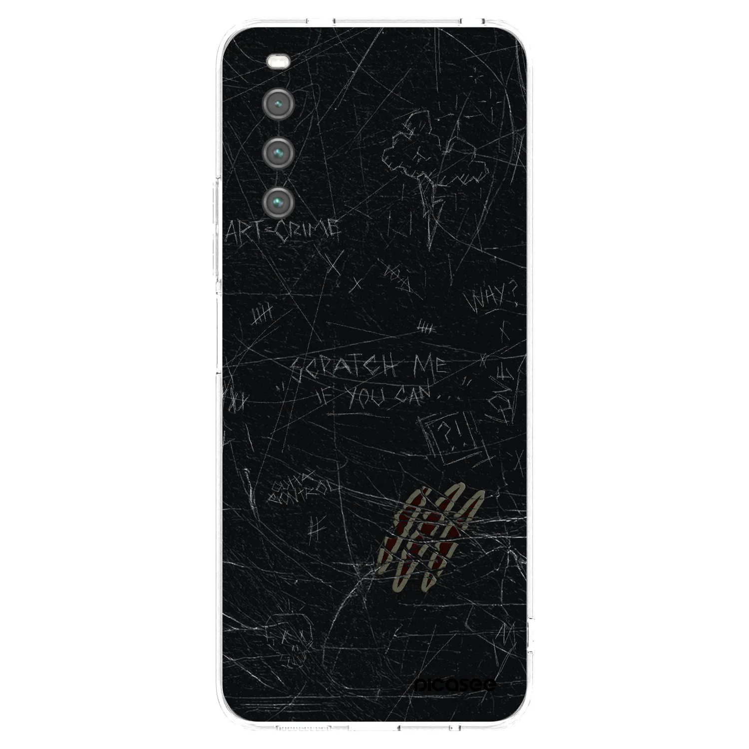 Picasee Sony Xperia 10 IV 5G Hülle - Transparentes Silikon - SCRATCH