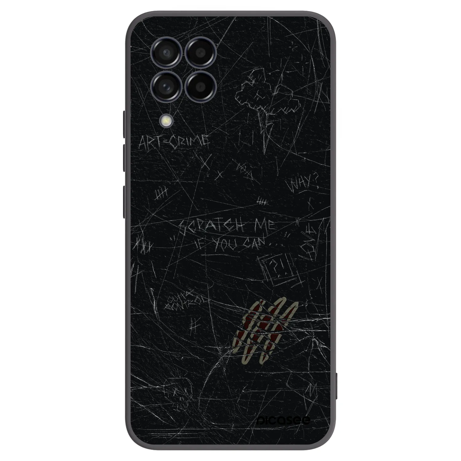 Picasee Samsung Galaxy M53 5G Hülle - Schwarzes Silikon - SCRATCH