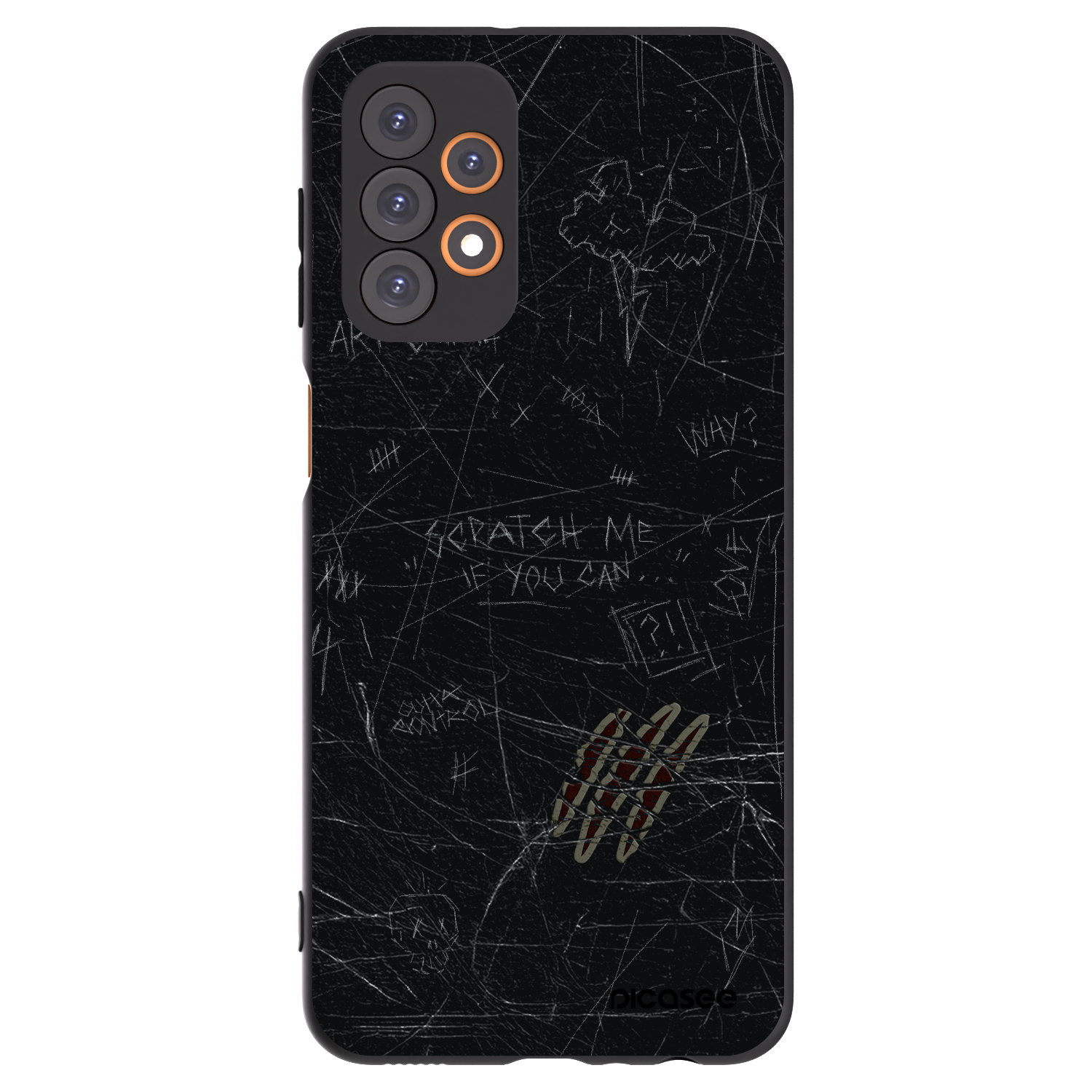 Picasee Samsung Galaxy A23 A235F 4G Hülle - Schwarzes Silikon - SCRATCH