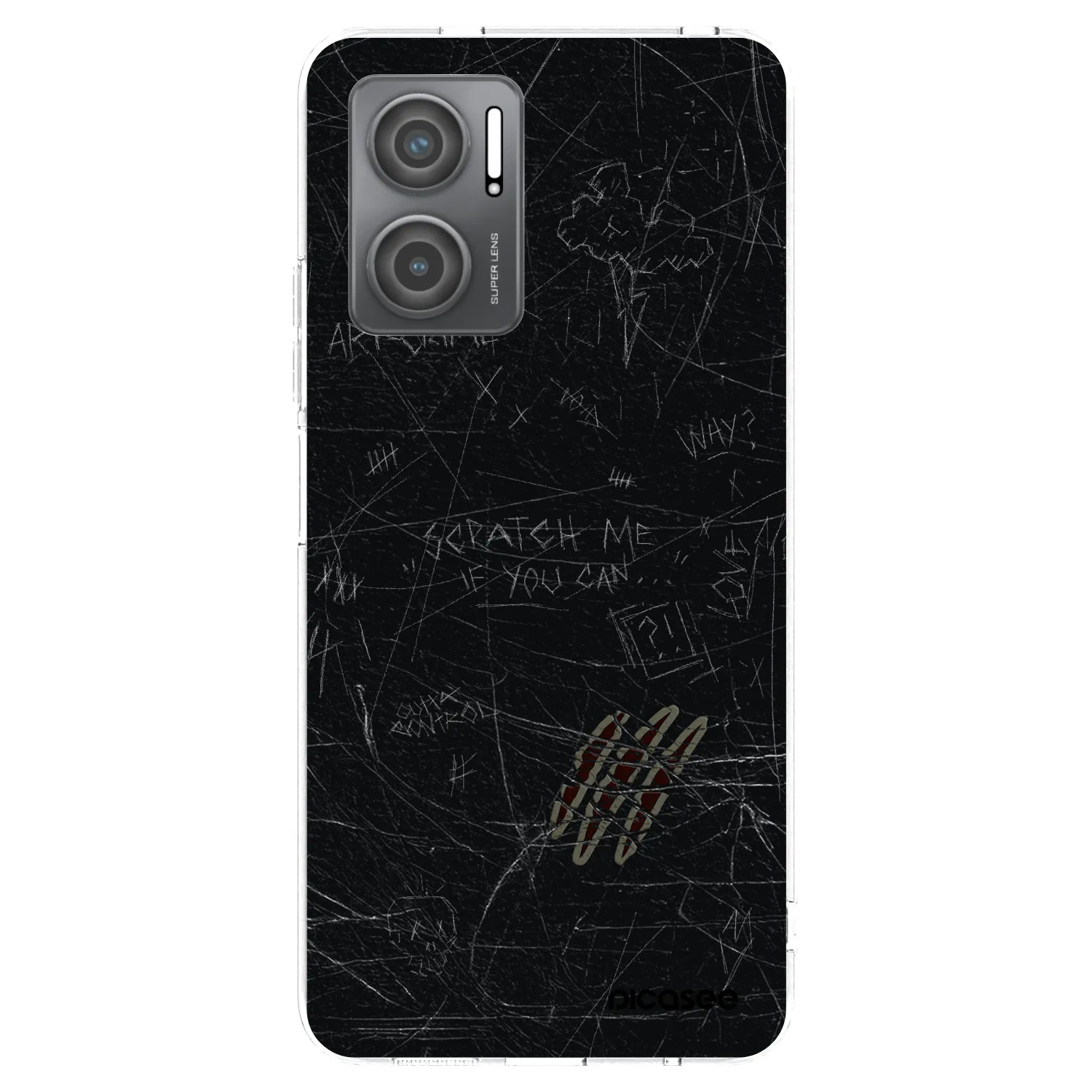Picasee Xiaomi Redmi 10 5G Hülle - Transparentes Silikon - SCRATCH