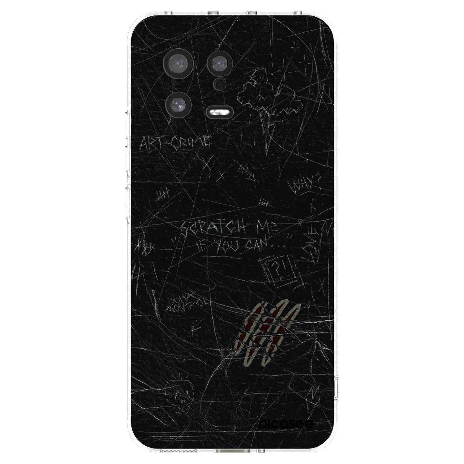 Picasee Xiaomi 13 Hülle - Transparentes Silikon - SCRATCH