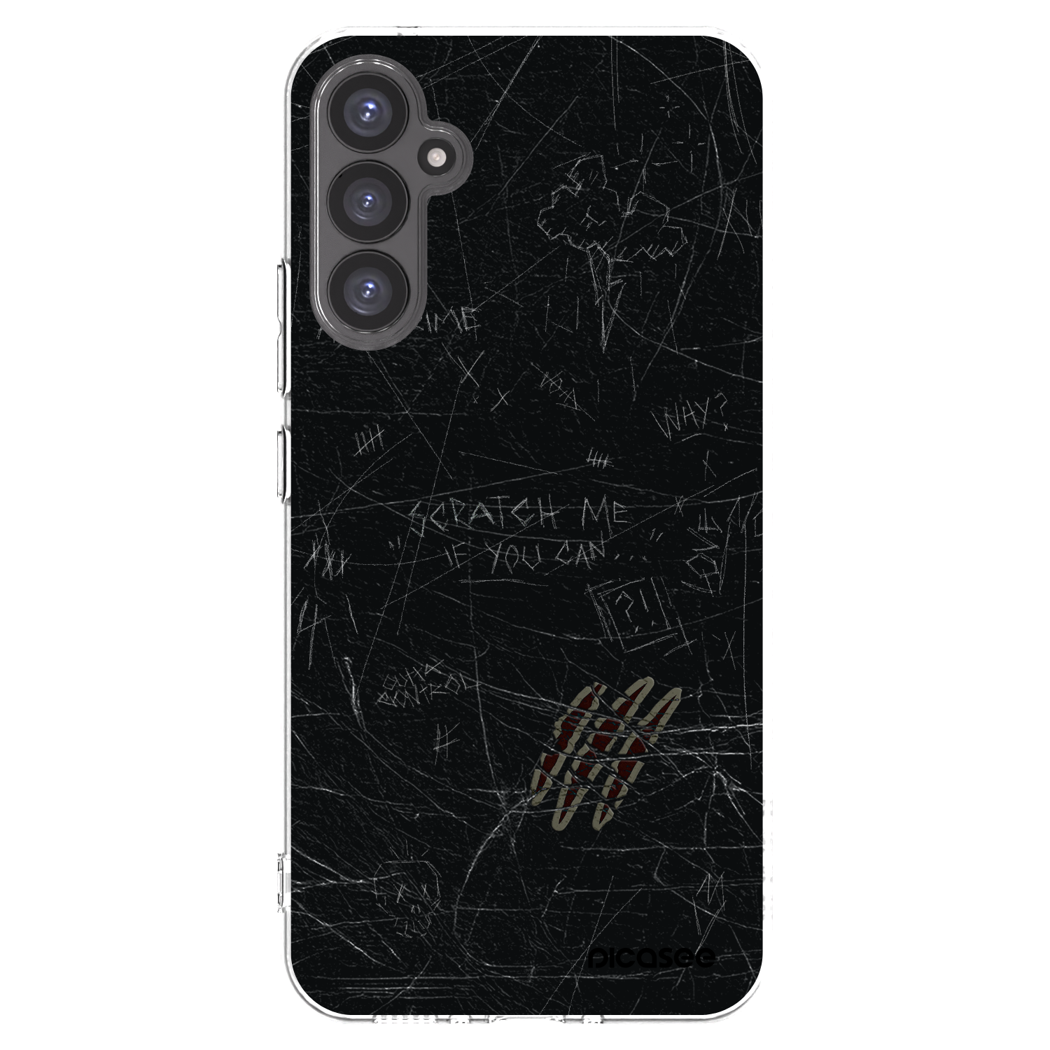 Picasee Samsung Galaxy A34 5G A346B Hülle - Transparentes Silikon - SCRATCH