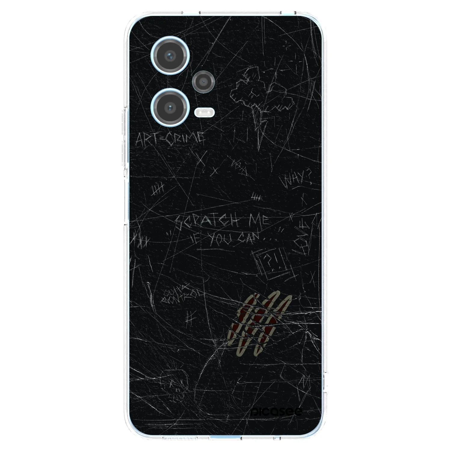 Picasee Xiaomi Redmi Note 12 5G Hülle - Transparentes Silikon - SCRATCH