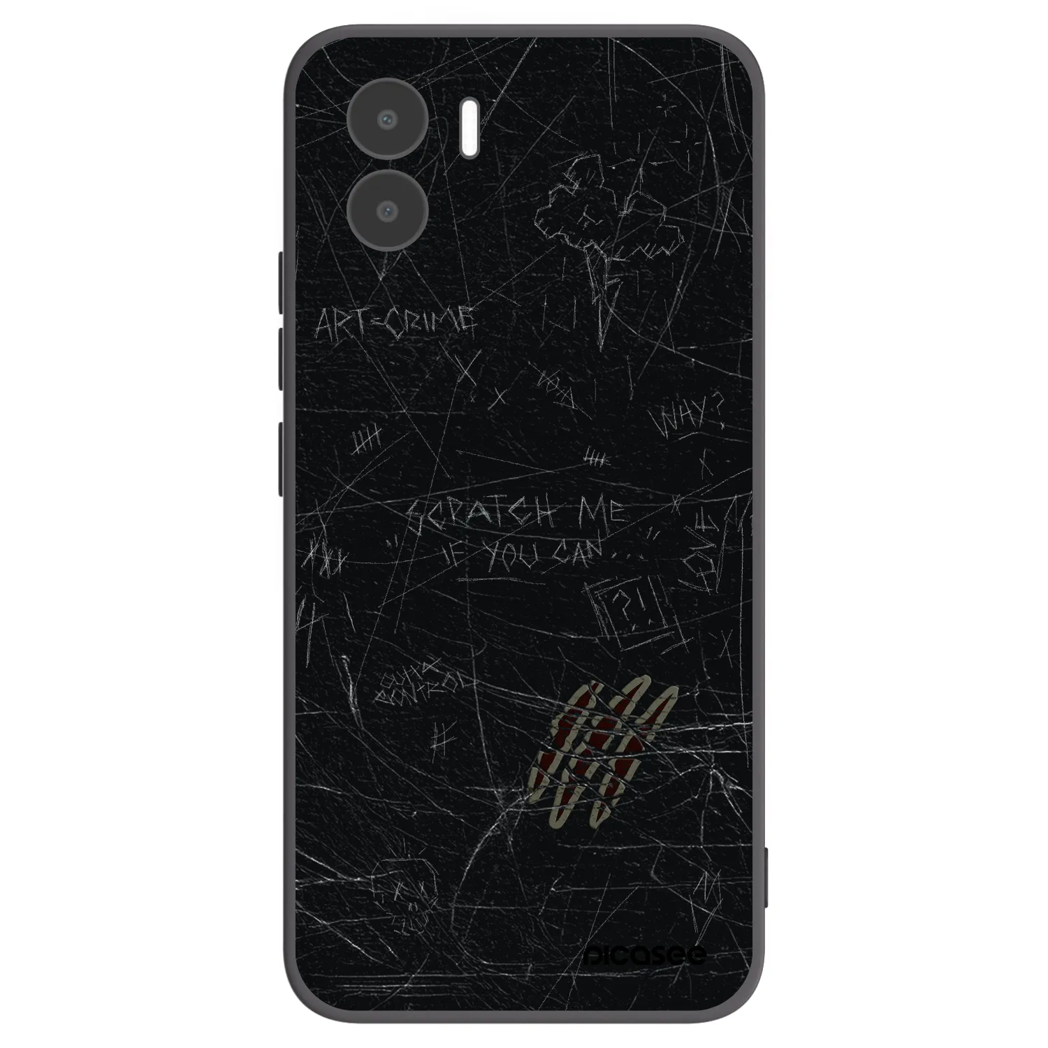 Picasee Xiaomi Redmi A2 Hülle - Schwarzes Silikon - SCRATCH