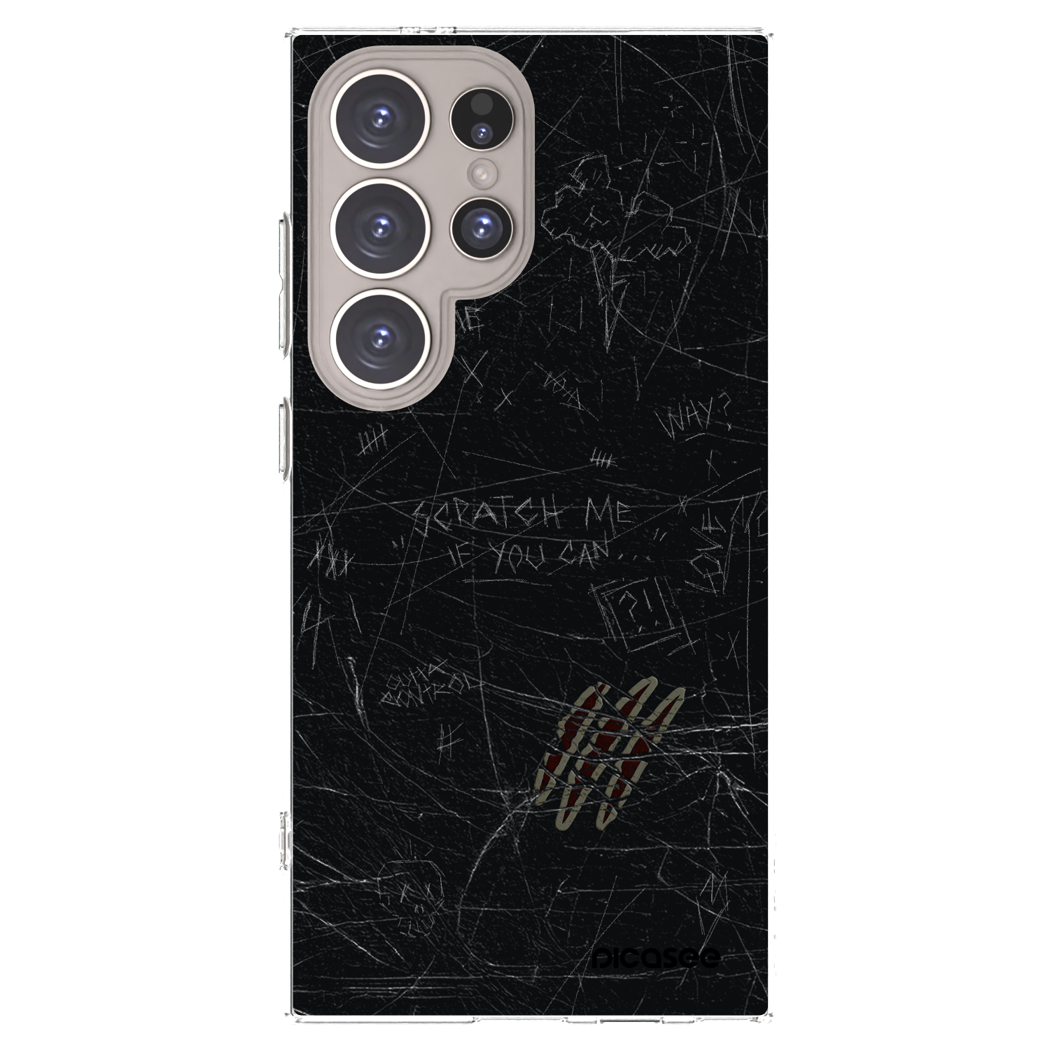 Picasee Samsung Galaxy S24 Ultra S928B 5G Hülle - Transparentes Silikon - SCRATCH