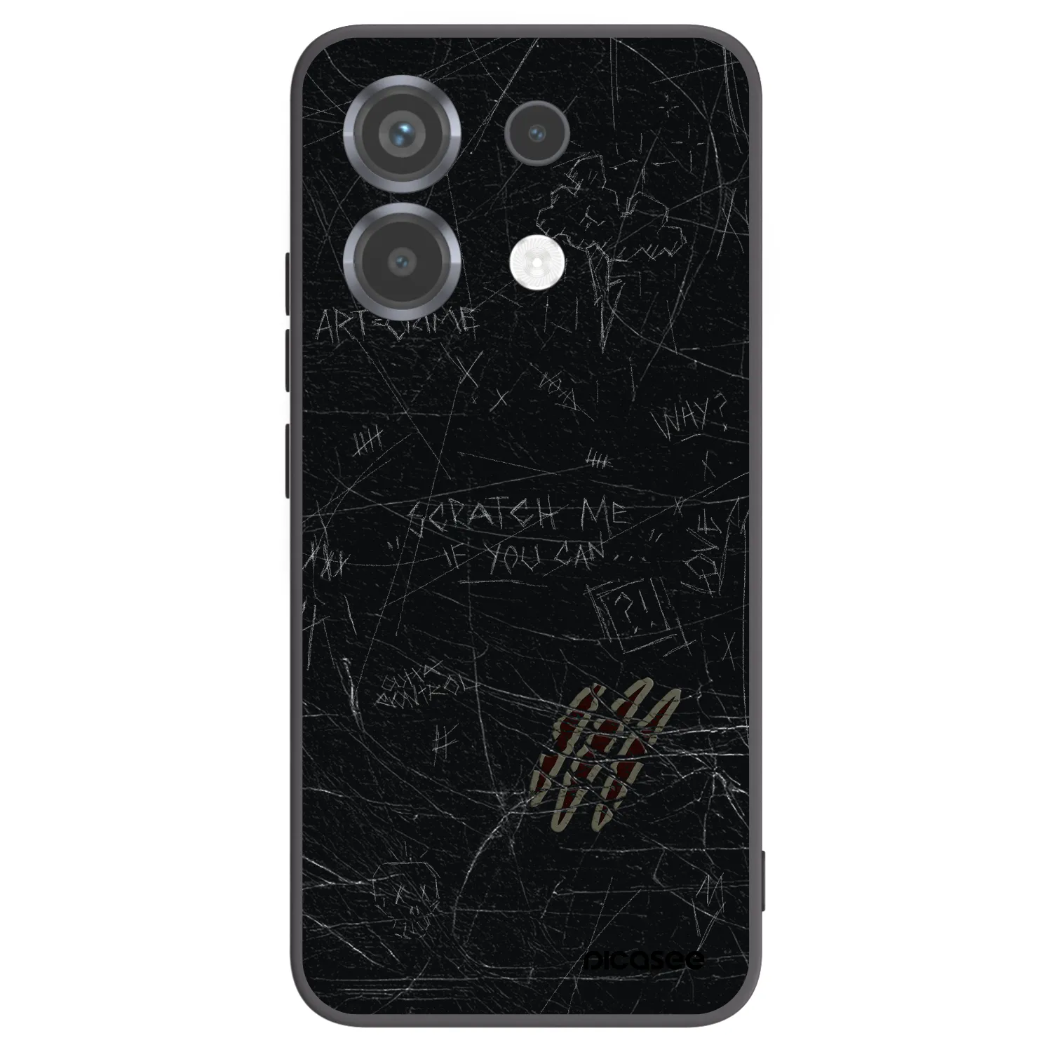 Picasee Xiaomi Poco X6 Hülle - Schwarzes Silikon - SCRATCH
