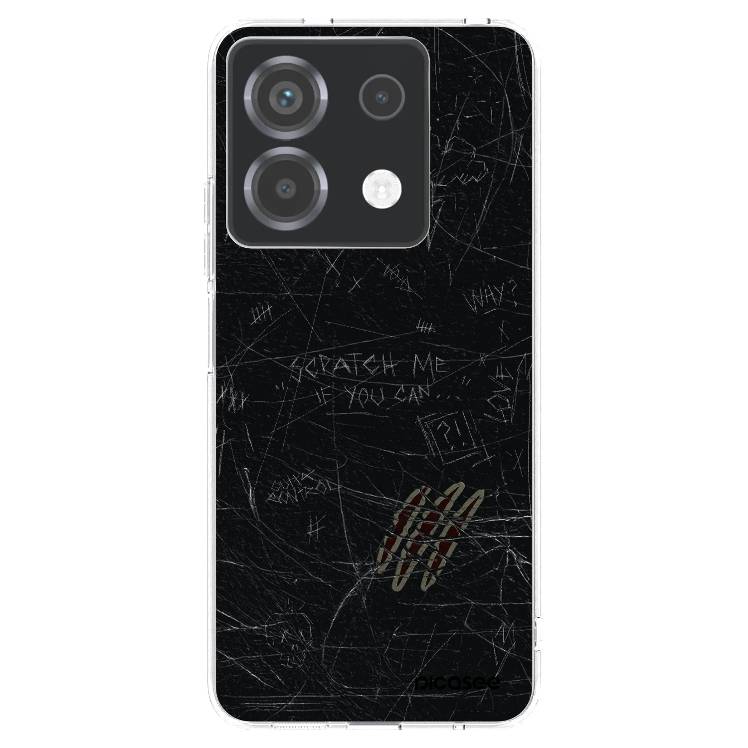 Picasee Xiaomi Poco X6 Hülle - Transparentes Silikon - SCRATCH