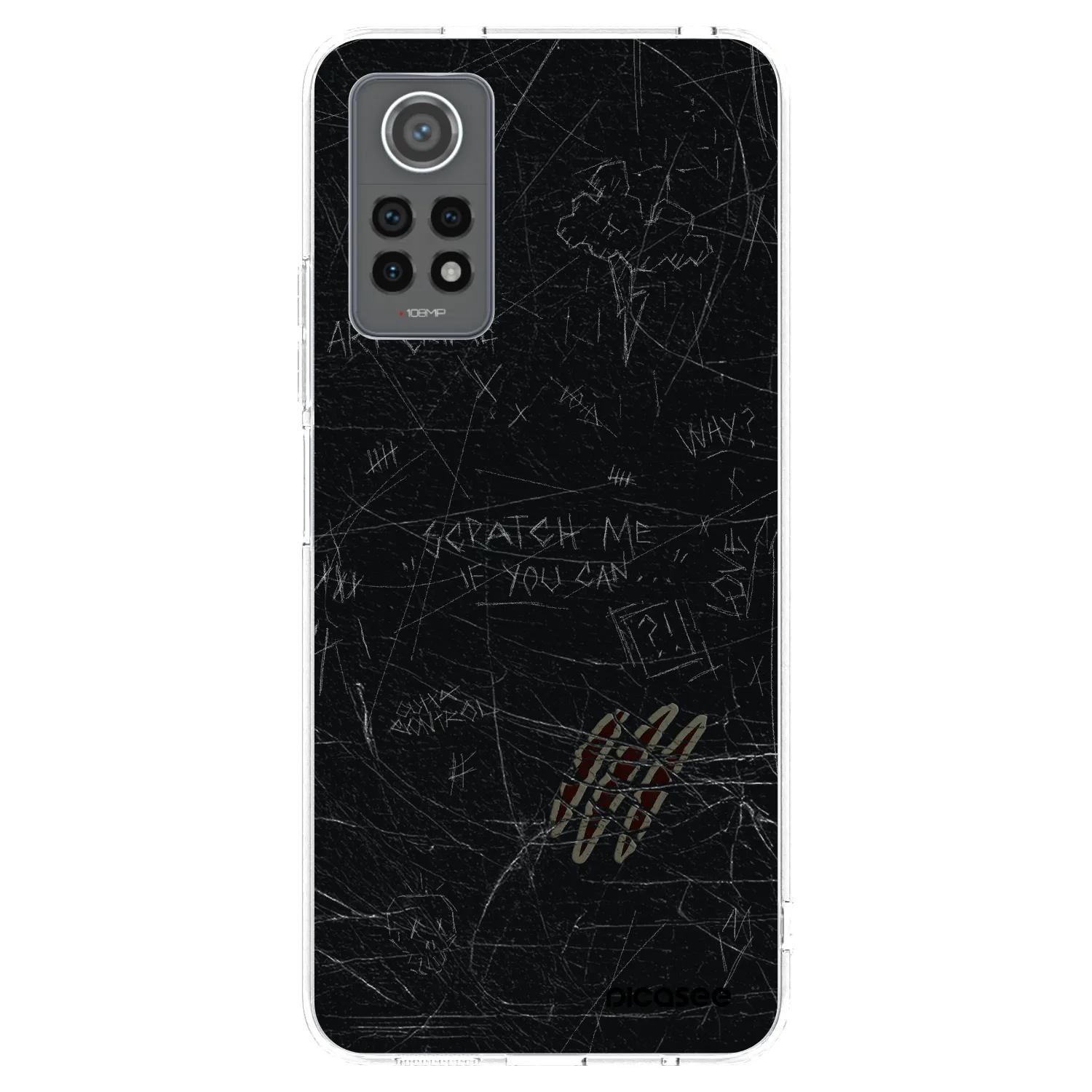 Picasee Xiaomi Redmi Note 12 Pro 4G Hülle - Transparentes Silikon - SCRATCH