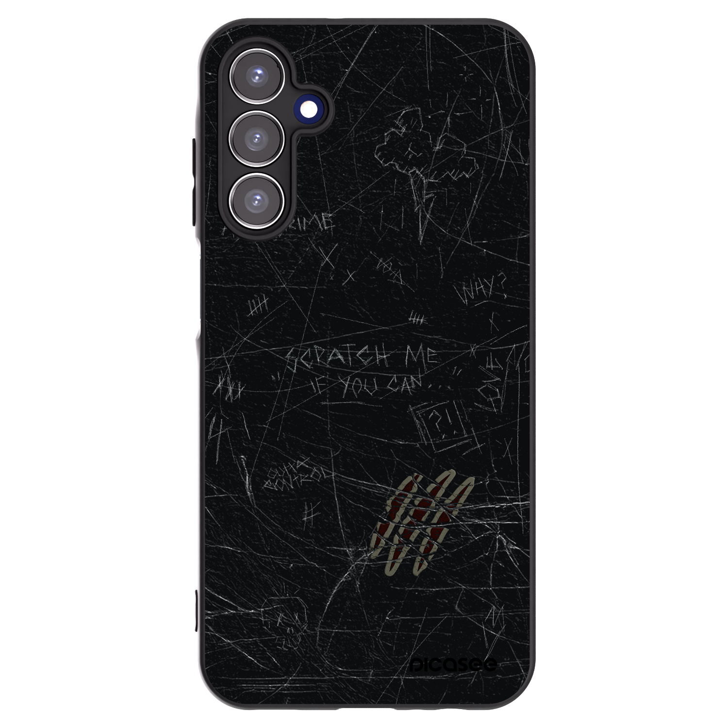 Picasee Samsung Galaxy A15 A156B 5G Hülle - Schwarzes Silikon - SCRATCH