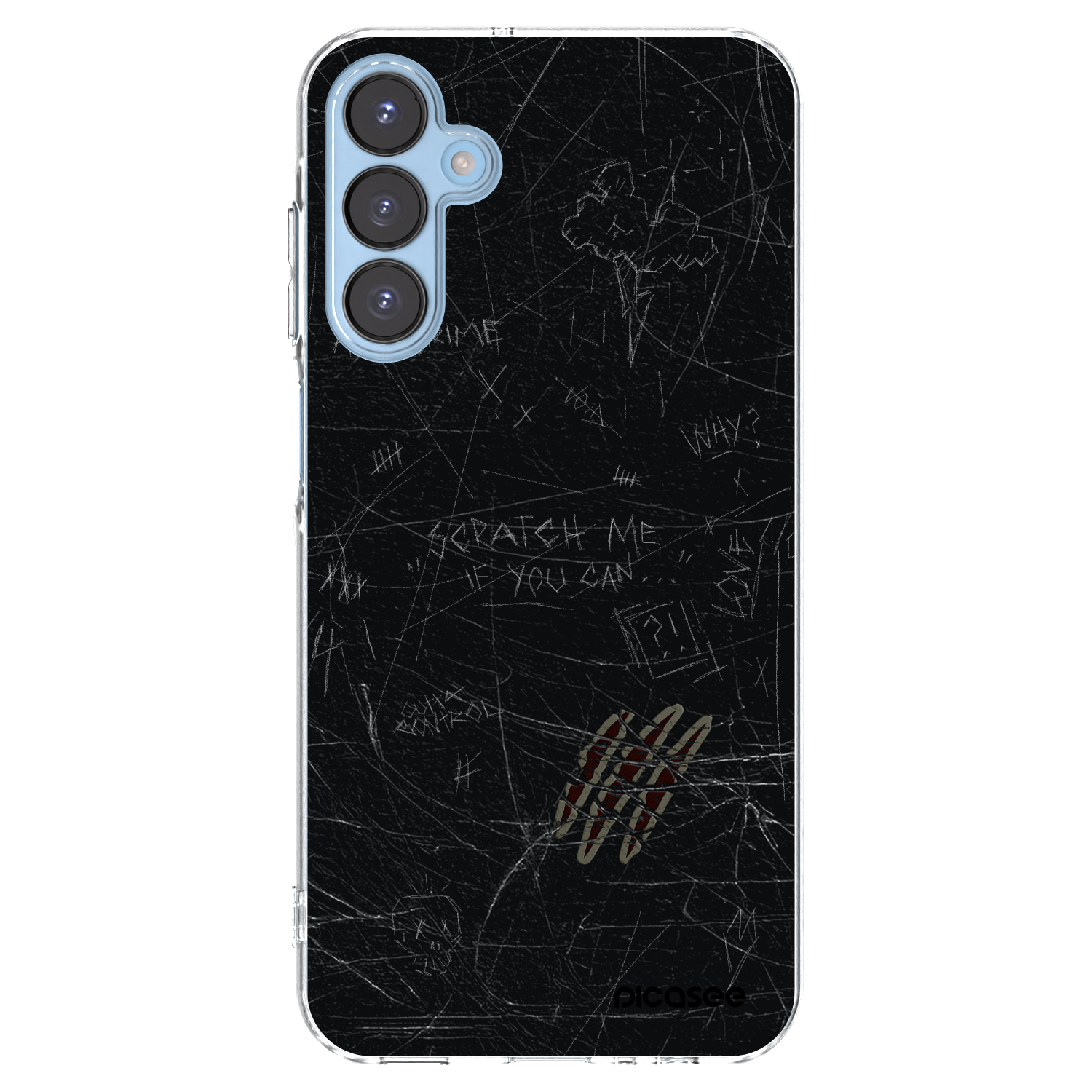 Picasee Samsung Galaxy A15 A156B 5G Hülle - Transparentes Silikon - SCRATCH