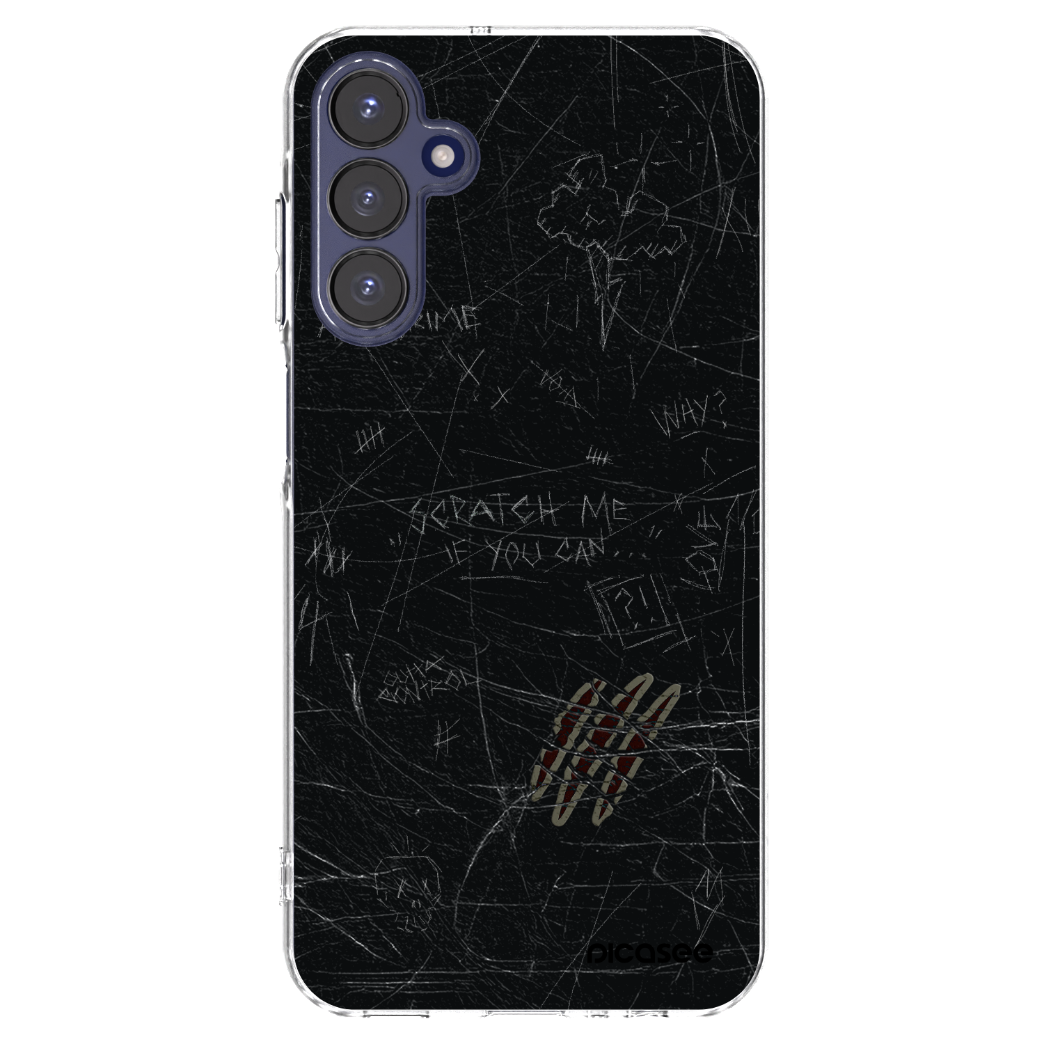 Picasee Samsung Galaxy A15 A155F 4G Hülle - Transparentes Silikon - SCRATCH