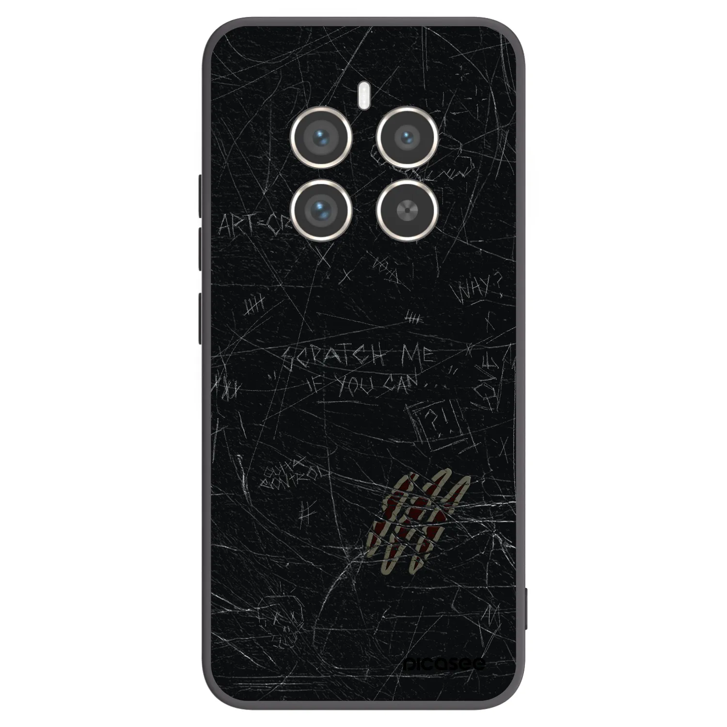 Picasee Realme 12 Pro 5G Hülle - Schwarzes Silikon - SCRATCH