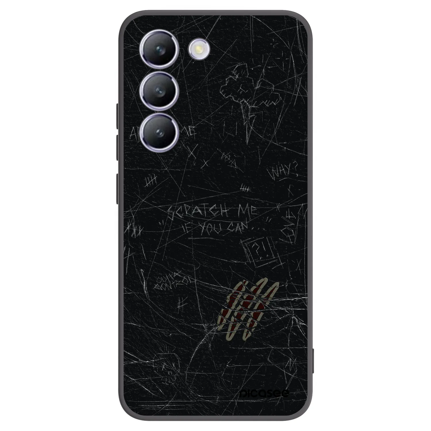 Picasee Vivo V40 SE 5G Hülle - Schwarzes Silikon - SCRATCH