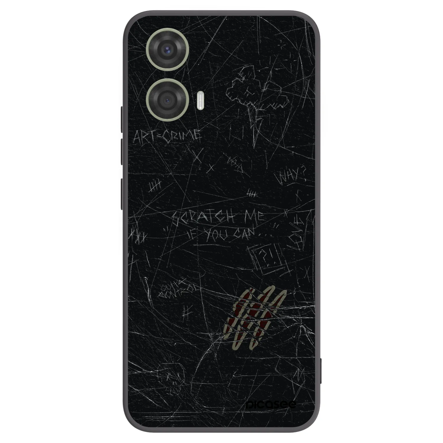 Picasee Motorola Moto G24 Hülle - Schwarzes Silikon - SCRATCH