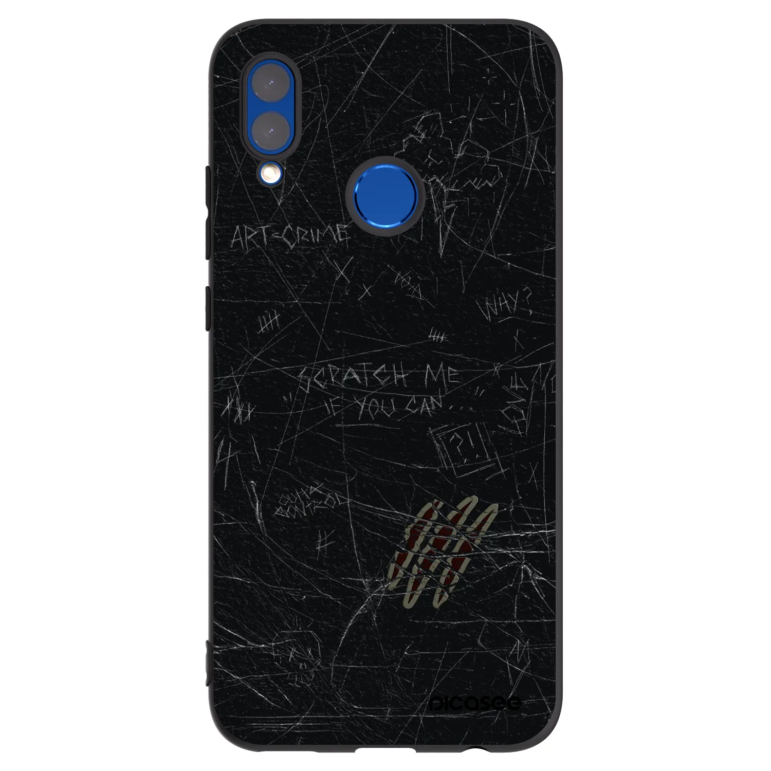 Picasee Honor 10 Lite Hülle - Schwarzes Silikon - SCRATCH