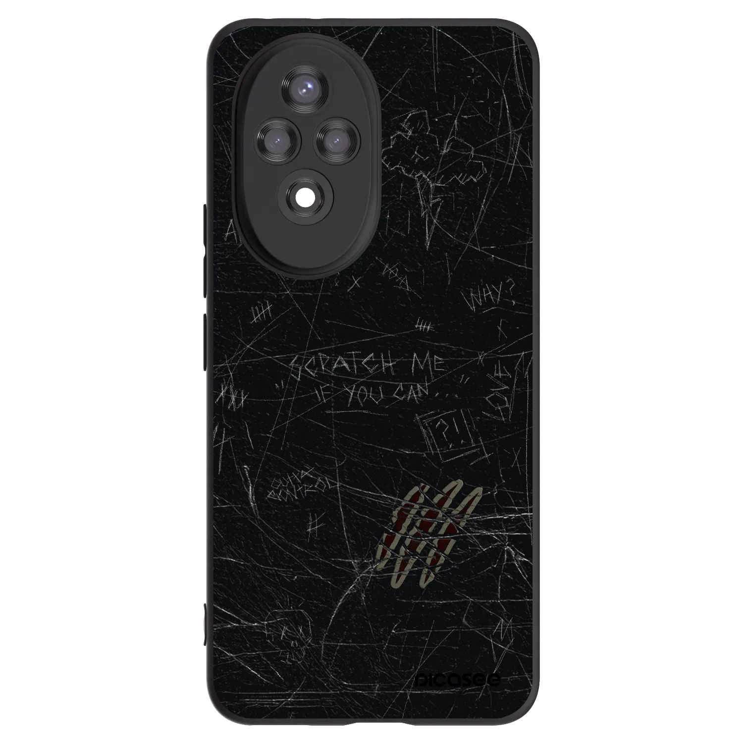 Picasee Honor 200 Pro 5G Hülle - Schwarzes Silikon - SCRATCH