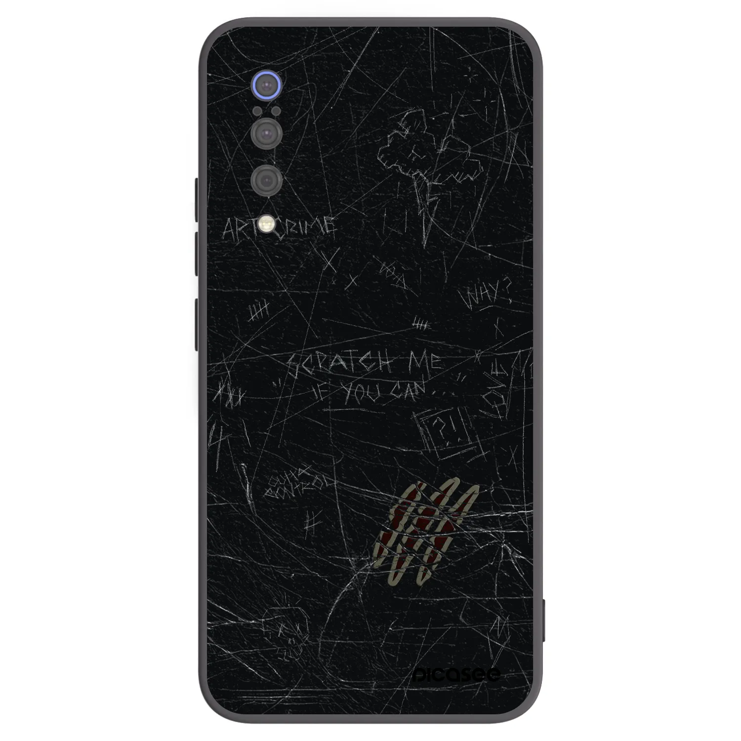 Picasee Xiaomi Mi 9 Hülle - Schwarzes Silikon - SCRATCH