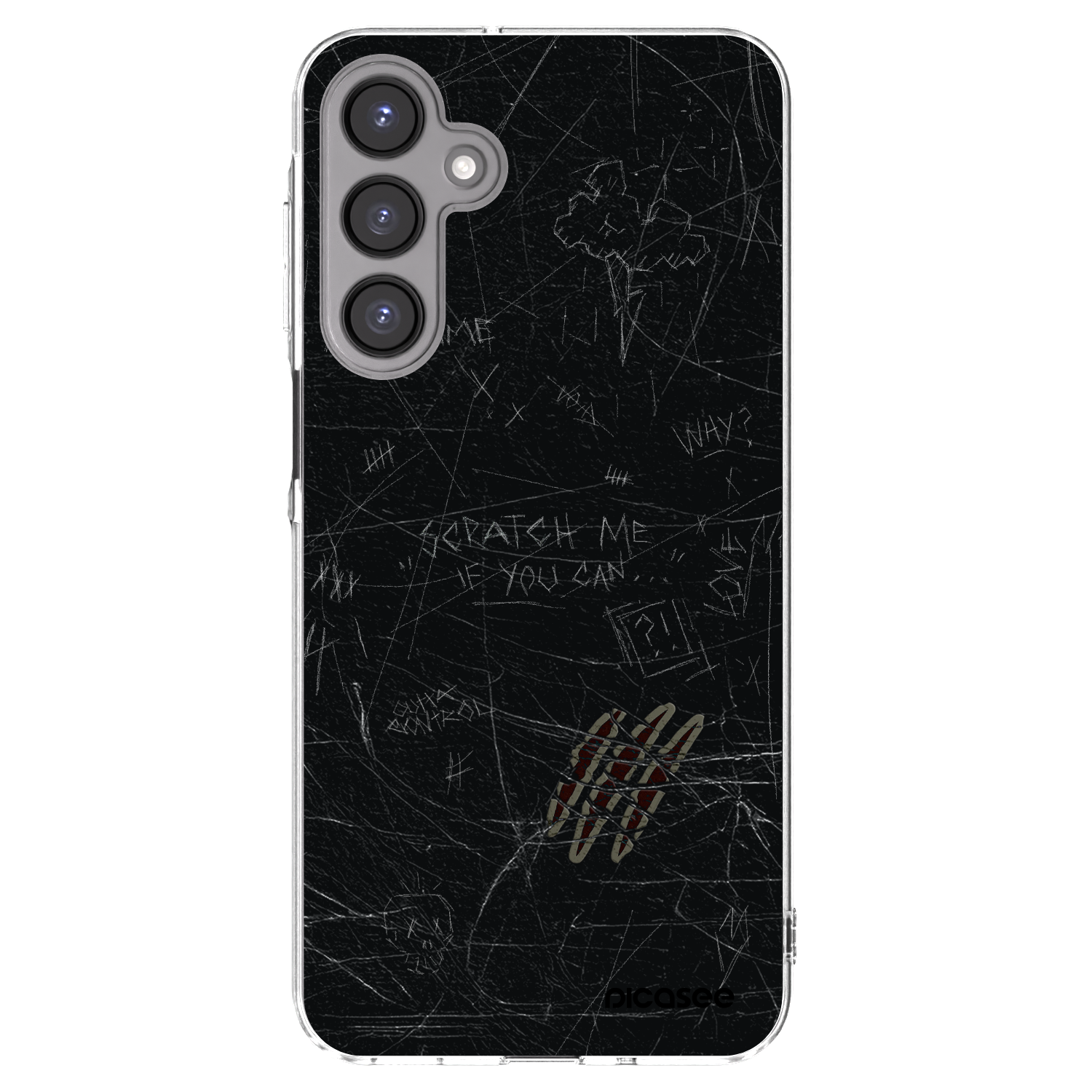 Picasee Samsung Galaxy A16 5G Hülle - Transparentes Silikon - SCRATCH