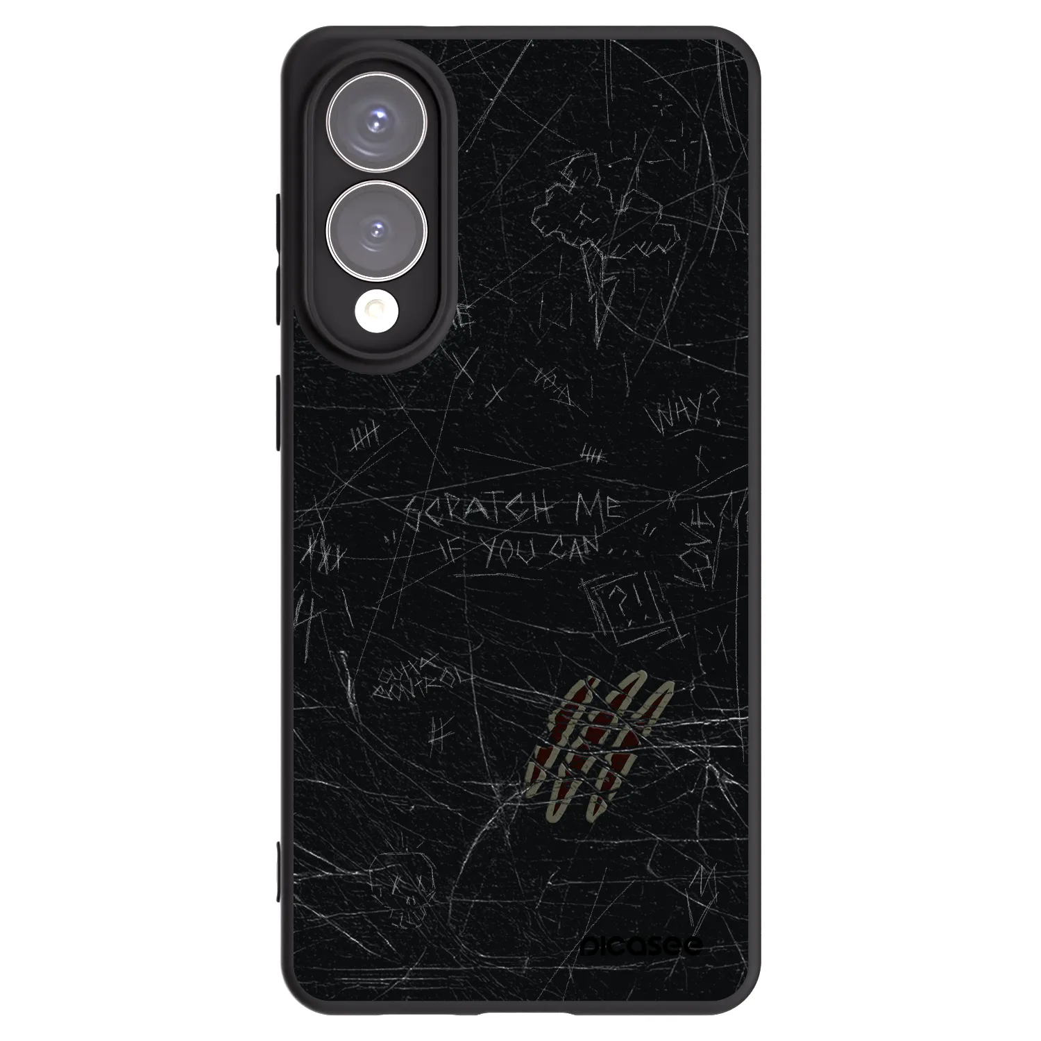 Picasee Samsung Galaxy S25 Edge 5G Hülle - Schwarzes Silikon - SCRATCH