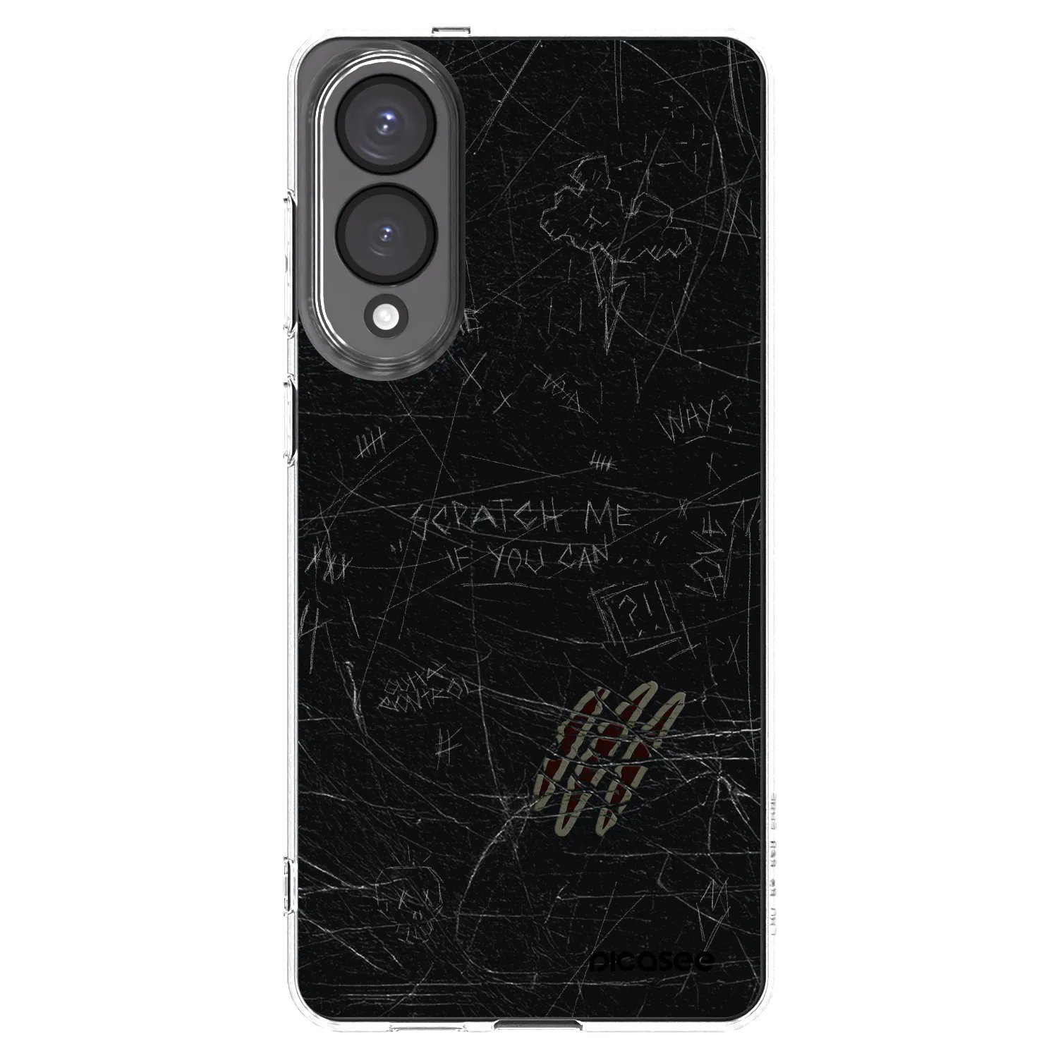 Picasee Samsung Galaxy S25 Edge 5G Hülle - Transparentes Silikon - SCRATCH
