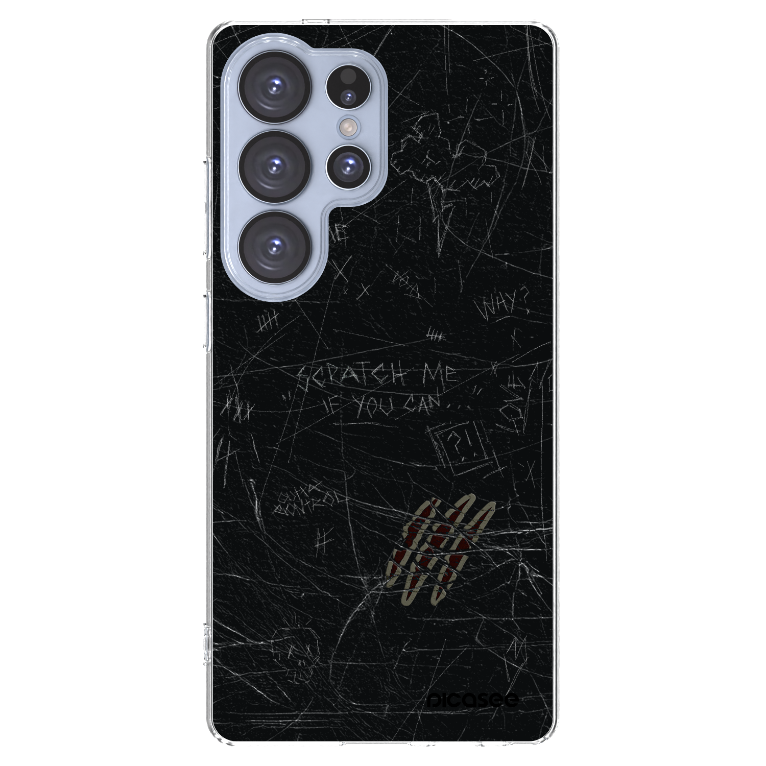 Picasee Samsung Galaxy S25 Ultra 5G Hülle - Transparentes Silikon - SCRATCH
