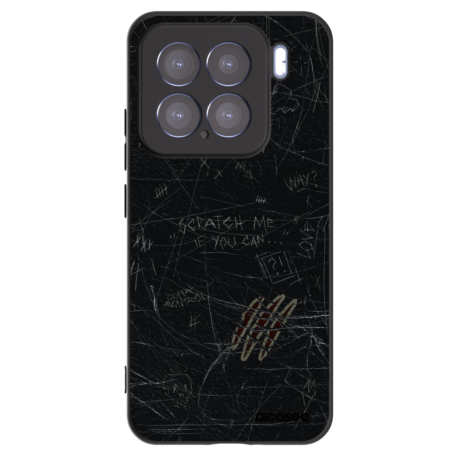 Picasee Xiaomi 15 Hülle - Schwarzes Silikon - SCRATCH