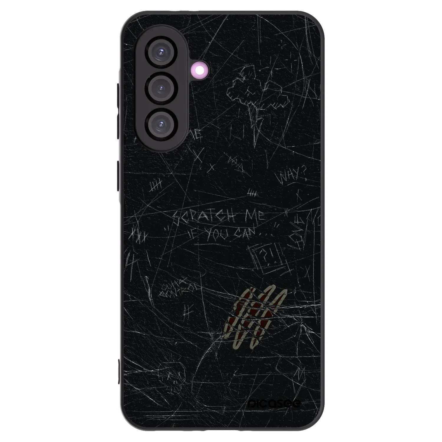 Picasee Samsung Galaxy A56 5G A566B Hülle - Schwarzes Silikon - SCRATCH