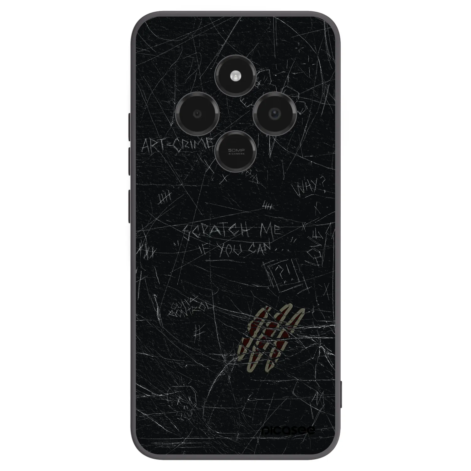 Picasee Xiaomi Poco C75 Hülle - Schwarzes Silikon - SCRATCH