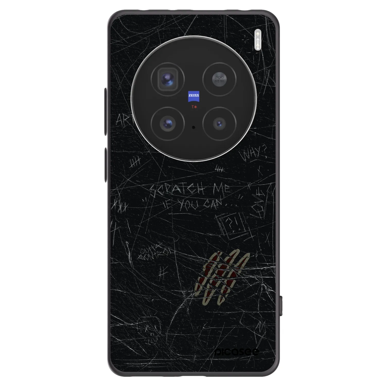 Picasee Vivo X200 Pro Hülle - Schwarzes Silikon - SCRATCH