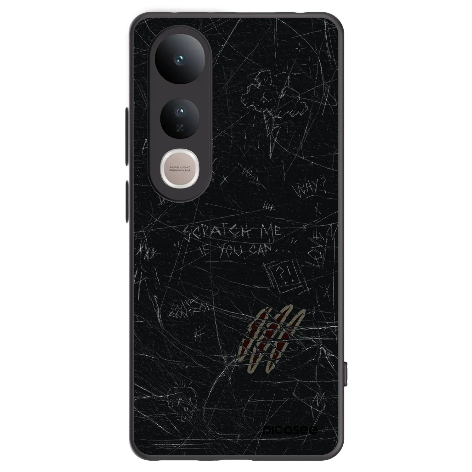 Picasee Vivo V50 Lite 5G Hülle - Schwarzes Silikon - SCRATCH