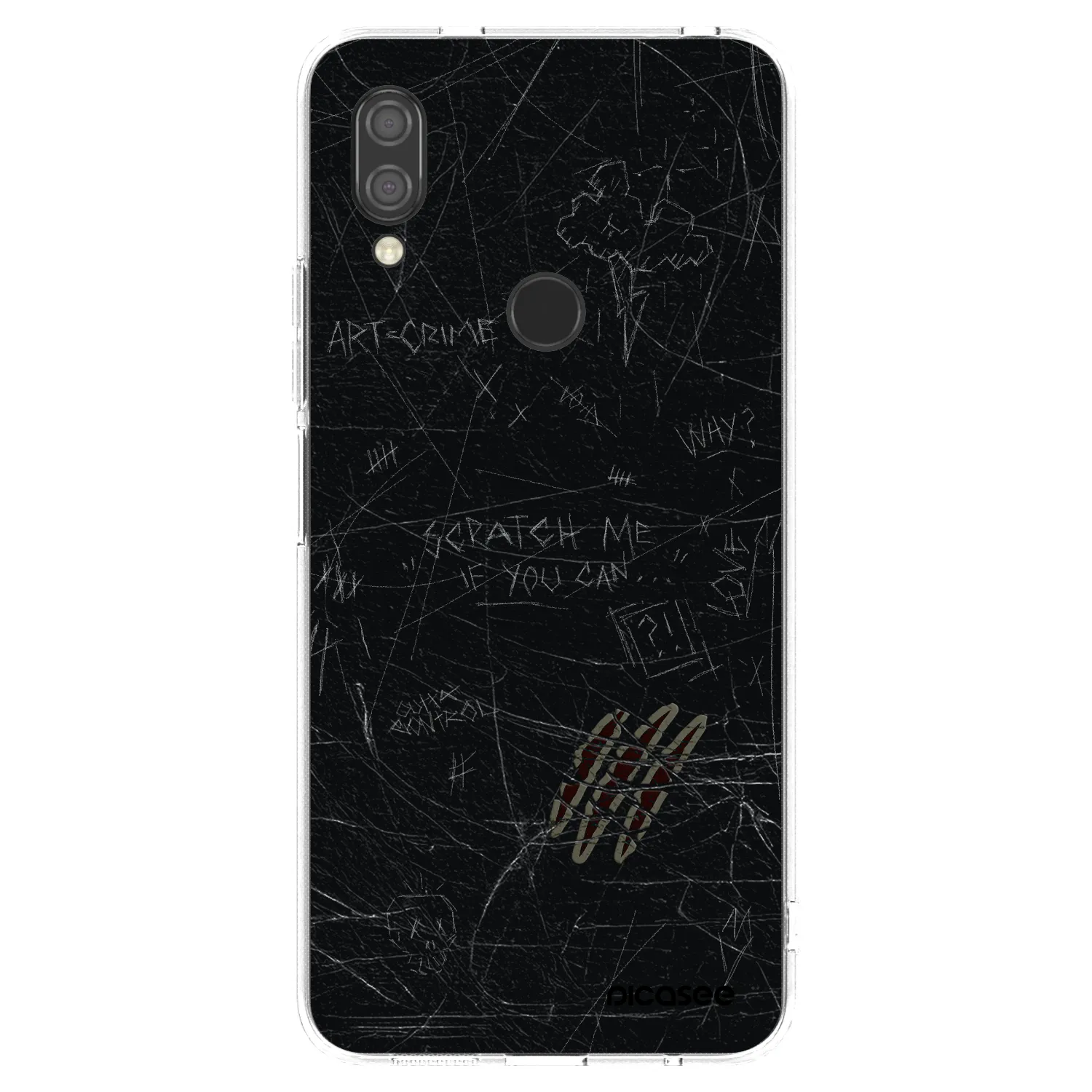 Picasee Xiaomi Redmi 7 Hülle - Transparentes Silikon - SCRATCH