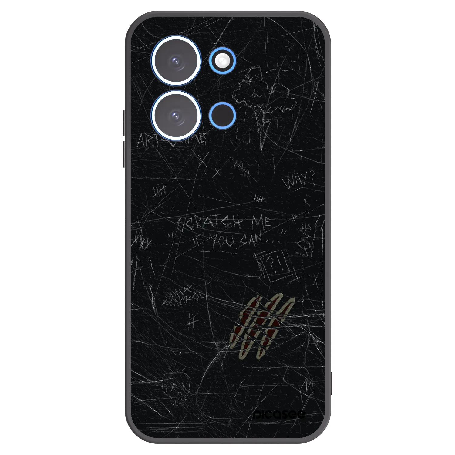Picasee Xiaomi Redmi 15C 4G Hülle - Schwarzes Silikon - SCRATCH