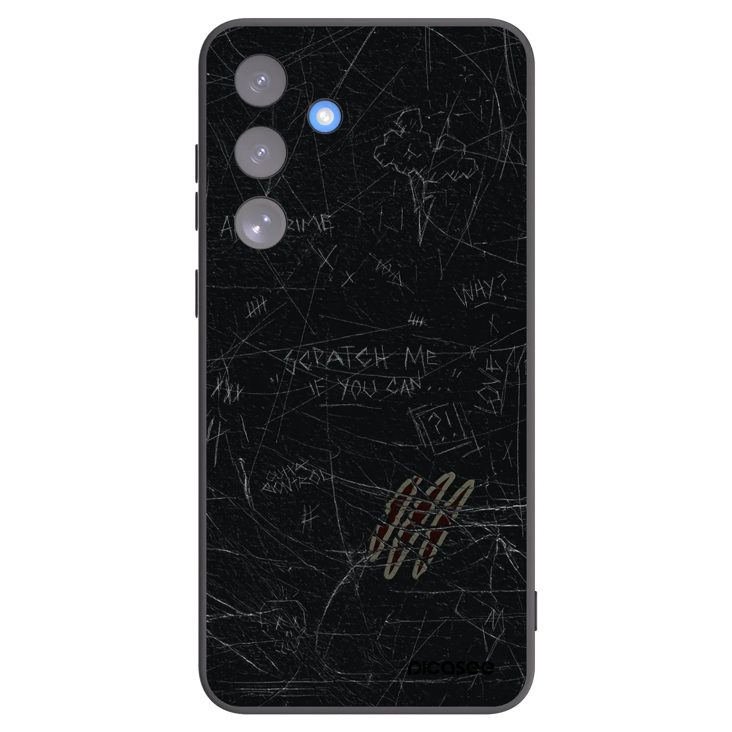 Picasee Samsung Galaxy S25 FE 5G Hülle - Schwarzes Silikon - SCRATCH