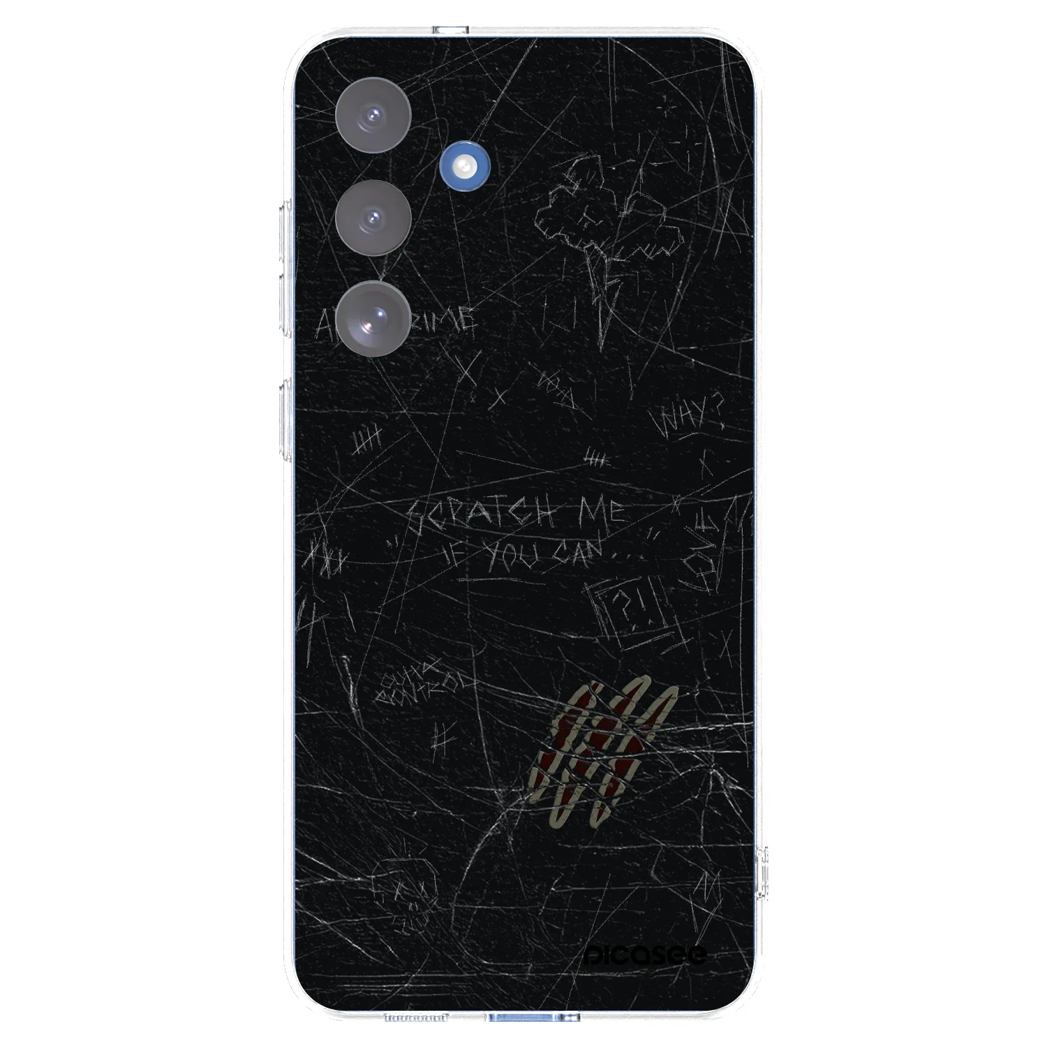 Picasee Samsung Galaxy S25 FE 5G Hülle - Transparentes Silikon - SCRATCH