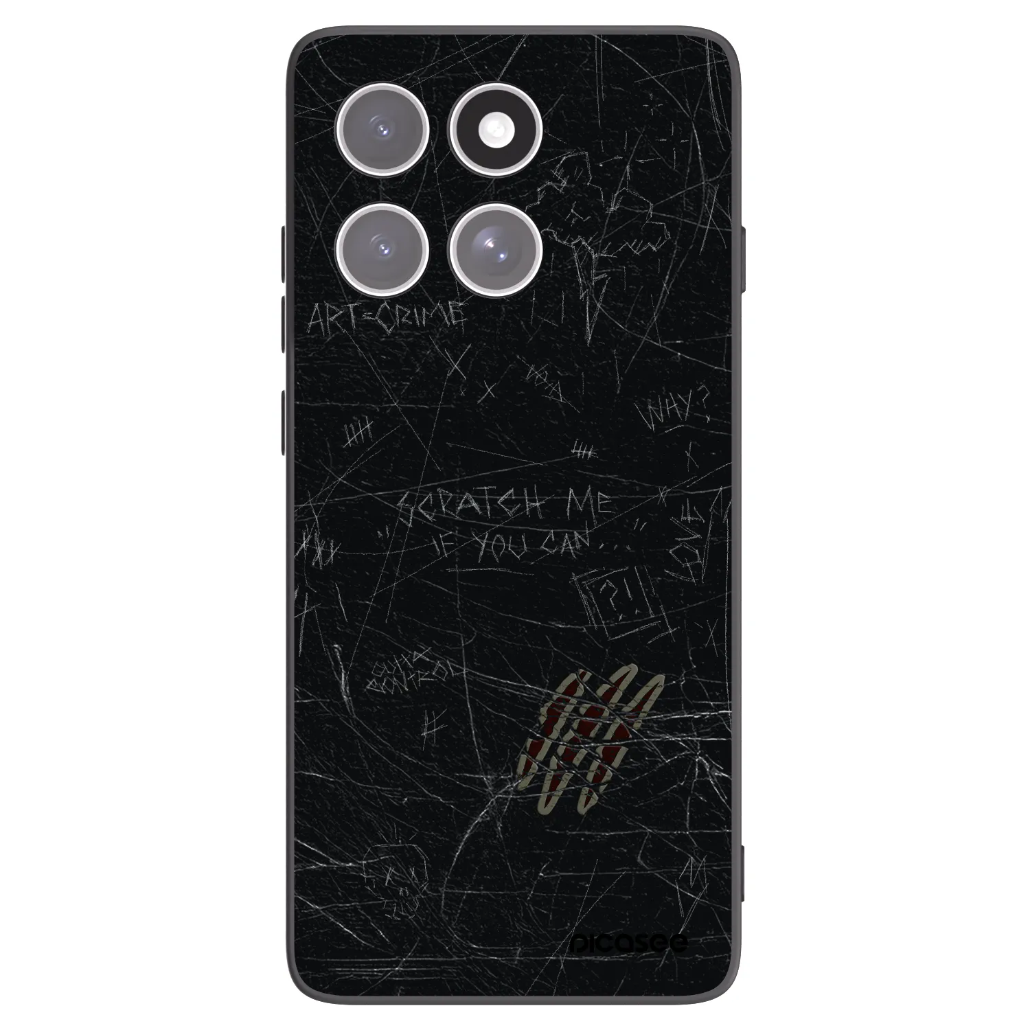 Picasee Motorola Edge 60 Fusion Hülle - Schwarzes Silikon - SCRATCH