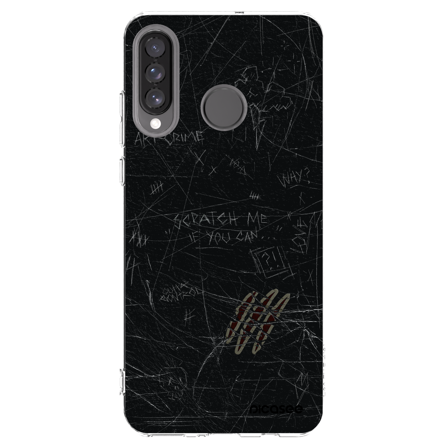 Picasee Huawei P30 Lite Hülle - Transparentes Silikon - SCRATCH