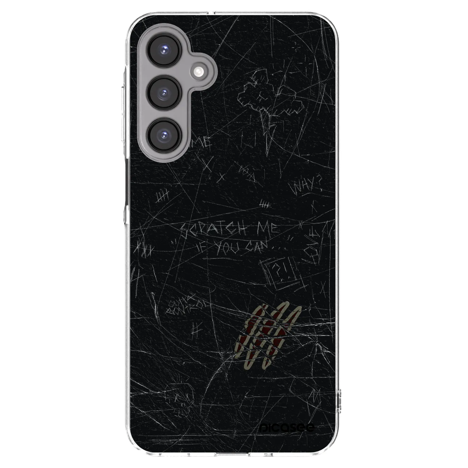 Picasee Samsung Galaxy A16 4G Hülle - Transparentes Silikon - SCRATCH
