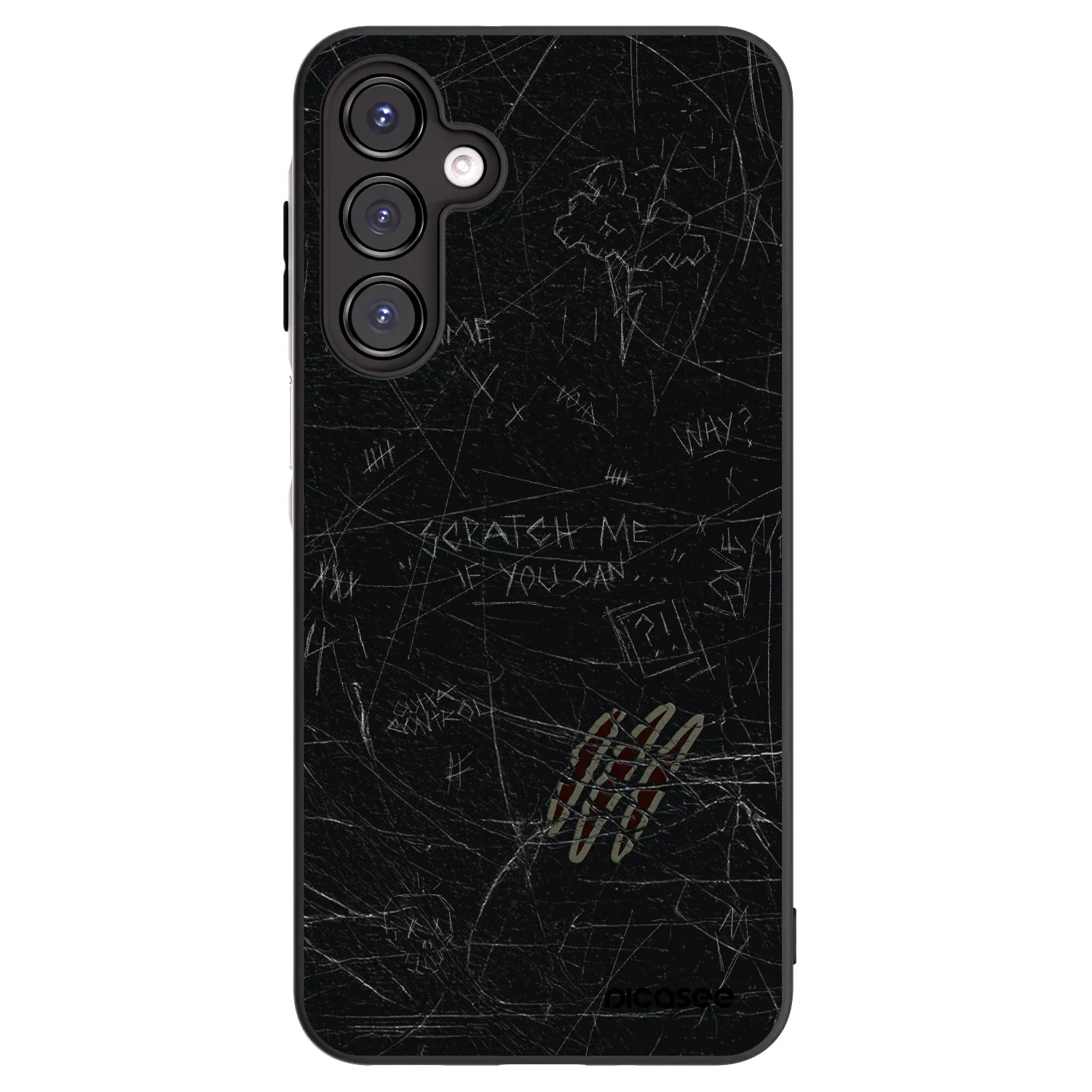 Picasee Samsung Galaxy A16 4G Hülle - Schwarzes Silikon - SCRATCH