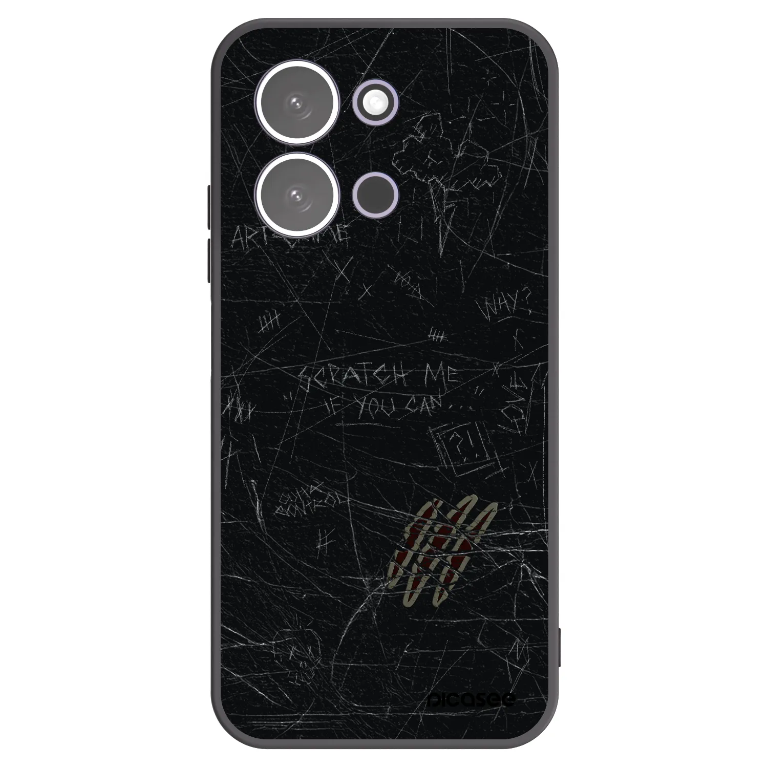 Picasee Xiaomi Redmi 15C 5G Hülle - Schwarzes Silikon - SCRATCH