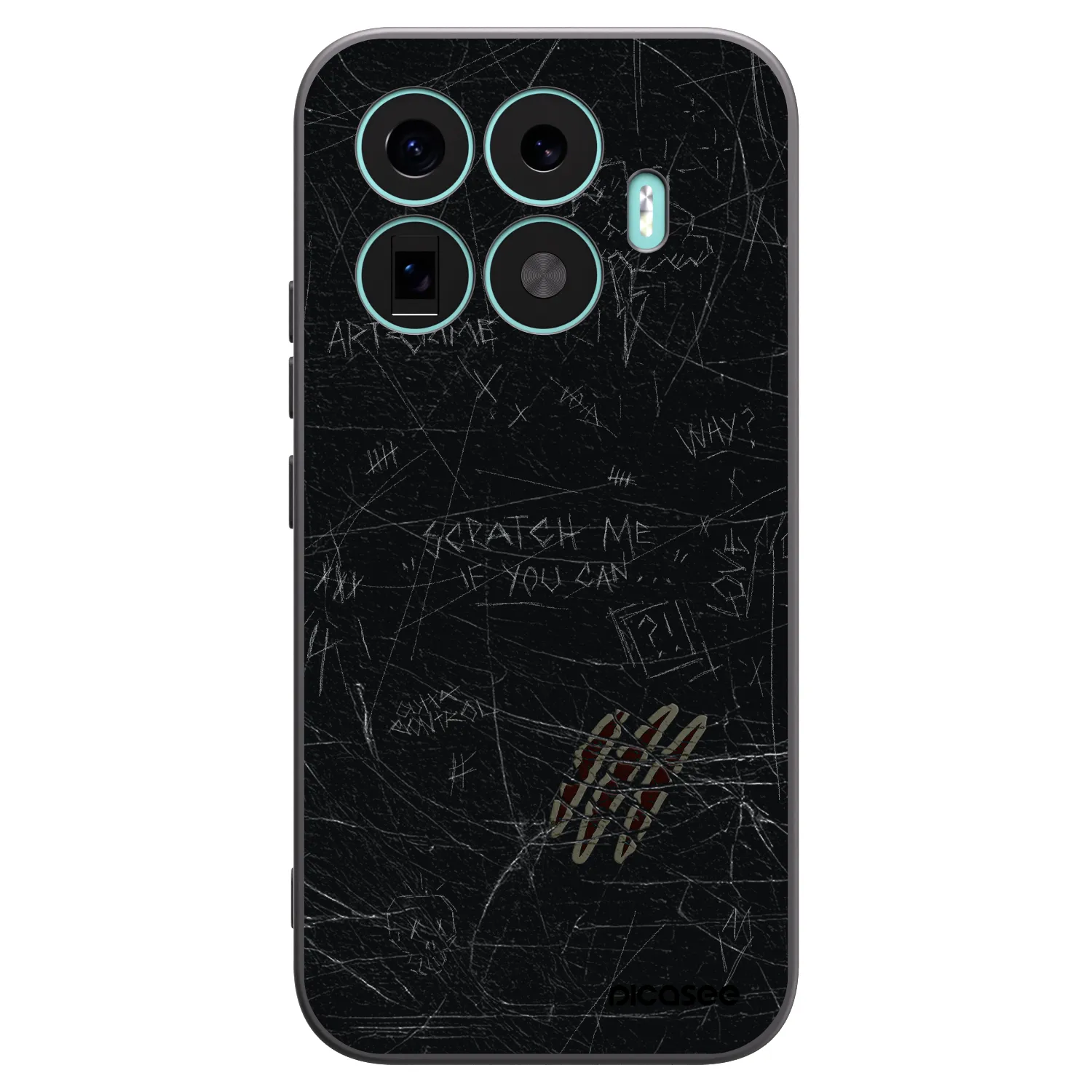 Picasee Xiaomi 17T Hülle - Schwarzes Silikon - SCRATCH