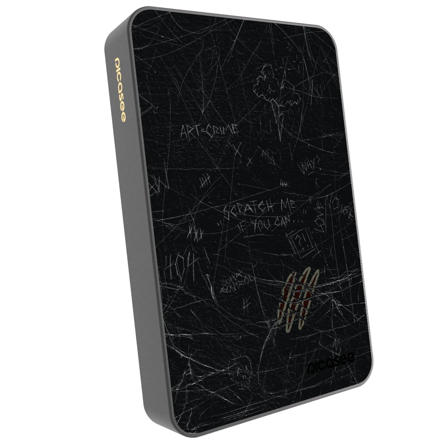 Picasee Powerbank mit MagSafe 10 000 mAh Grau - SCRATCH