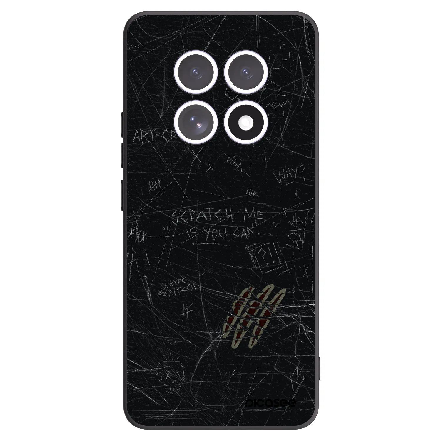 Picasee Xiaomi Redmi Note 15 5G Hülle - Schwarzes Silikon - SCRATCH