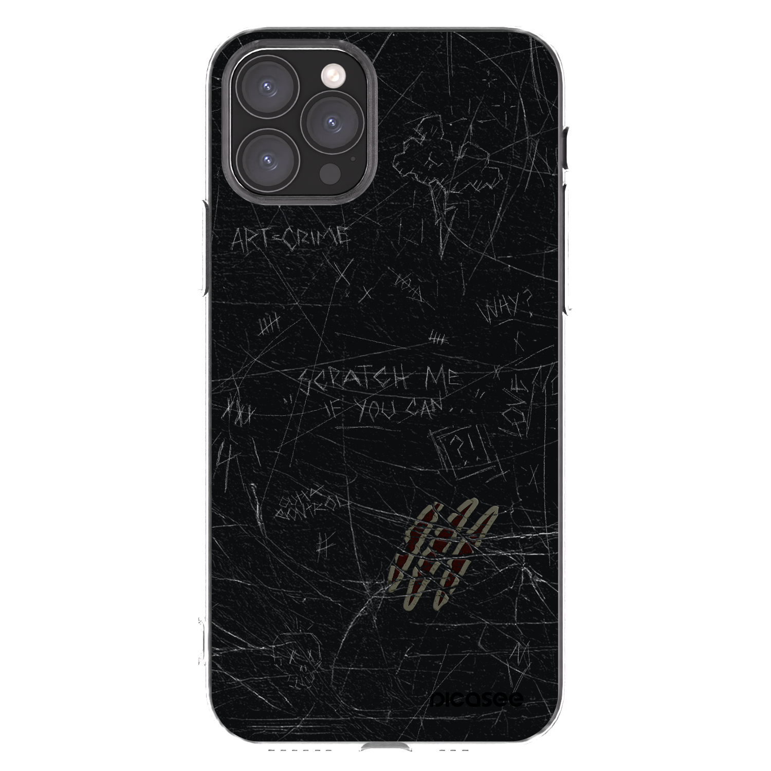 Picasee Apple iPhone 11 Pro Hülle - Transparentes Silikon - SCRATCH