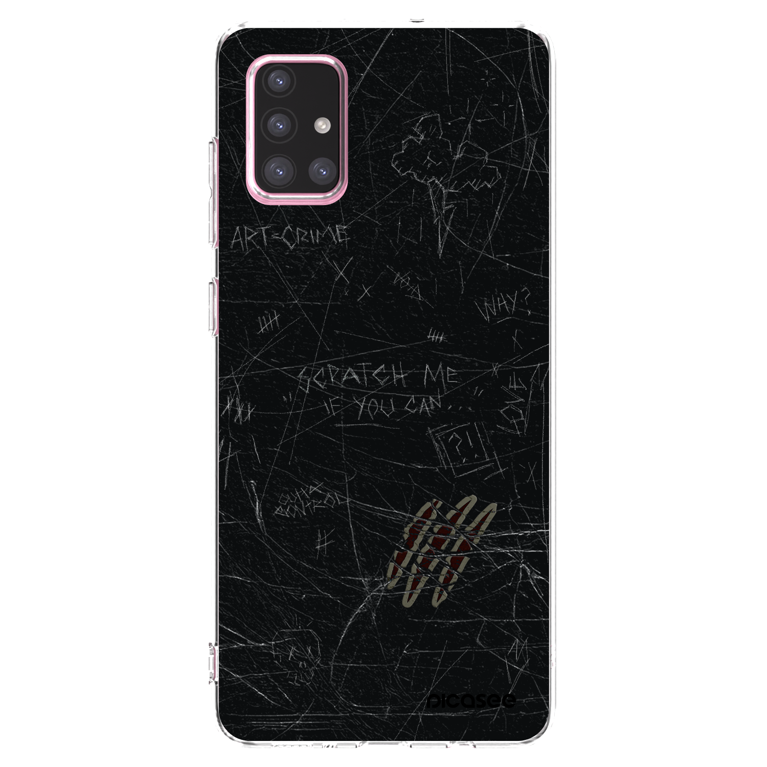 Picasee Samsung Galaxy A71 A715F Hülle - Transparentes Silikon - SCRATCH
