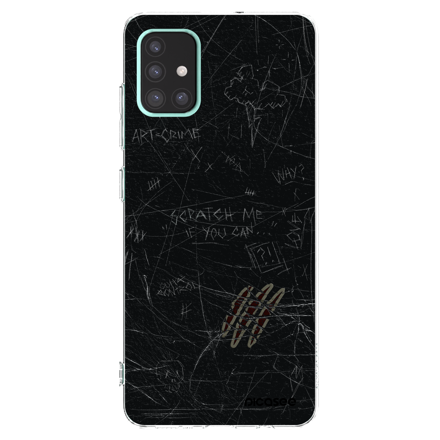 Picasee Samsung Galaxy A51 A515F Hülle - Transparentes Silikon - SCRATCH