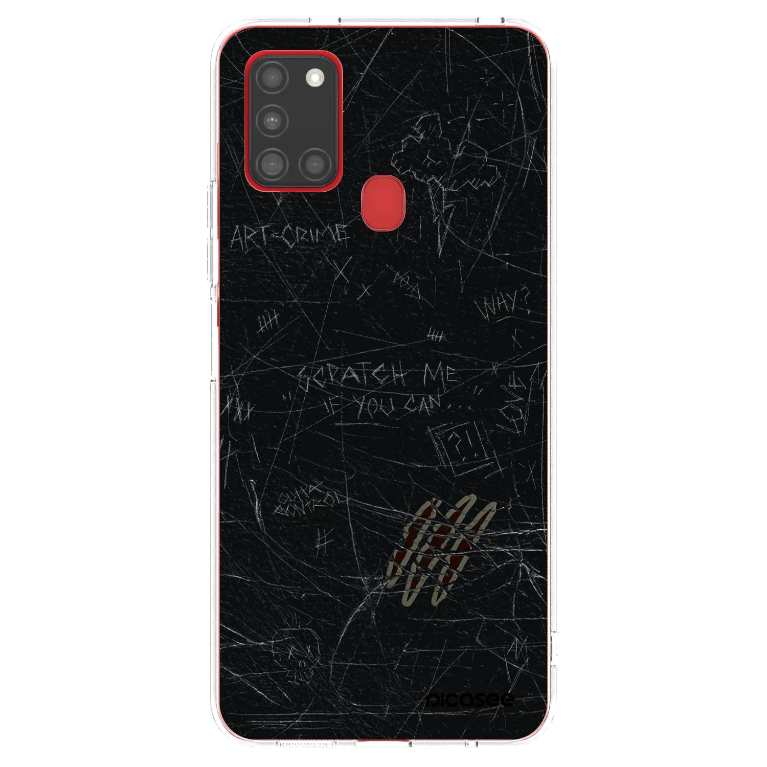 Picasee Samsung Galaxy A21s Hülle - Transparentes Silikon - SCRATCH