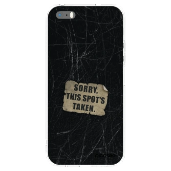 Picasee Apple iPhone 5/5S/SE Hülle - Transparentes Silikon - SORRY