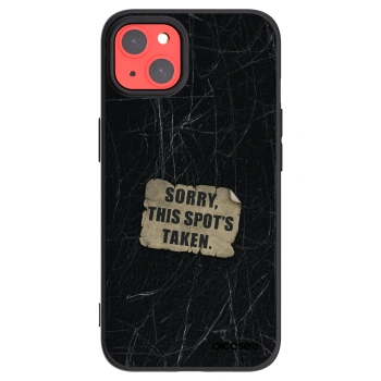 Picasee Apple iPhone 13 Hülle - Schwarzes Silikon - SORRY