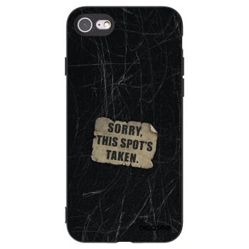 Picasee Apple iPhone SE 2022 Hülle - Schwarzes Silikon - SORRY